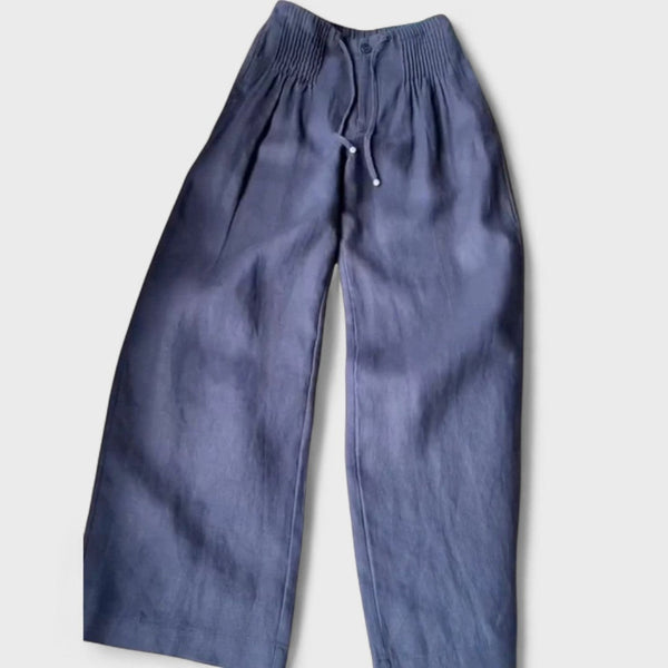 ISALIE | Eleganckie Spodnie z Szeroką Nogawką