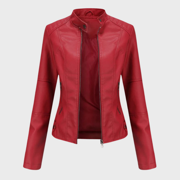 MEGAN | Kurtka z Wysokim Kołnierzem