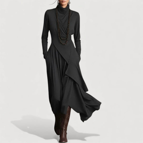 SALLIE | Drapowana Sukienka Maxi