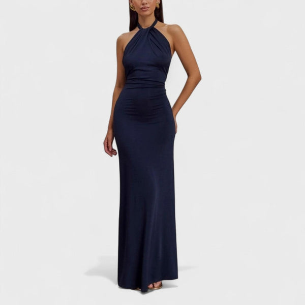 KLARA | Sukienka Curvy z Jedwabiu Halter 