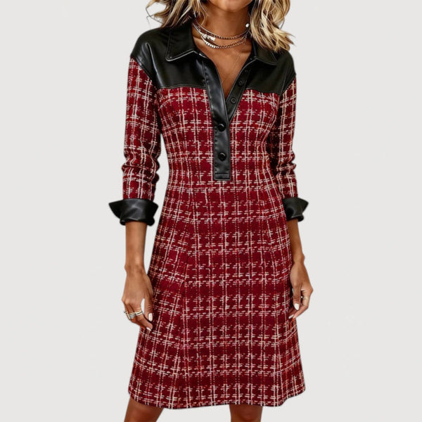 ARLEA | Sukienka z Tweedu o Dopasowanym Kroju