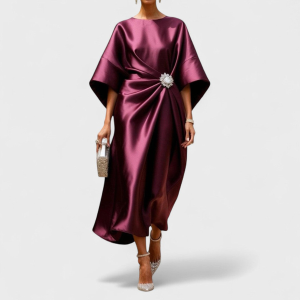 ANNALENA | Długa Sukienka Wieczorowa