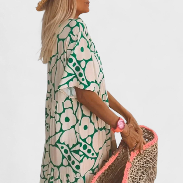 CHRYSTUS | Lekka Płynna Letnia Sukienka