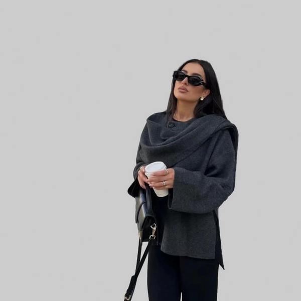 Tavessa Gabriela – Casaco Elegante de Tecido de Qualidade