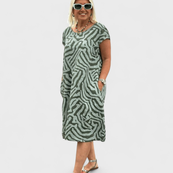 NELIA | Mini sukienka z szyfonu w kwiatowy wzór