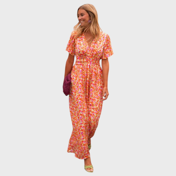 MARLENA | Sukienka w geometrycznym wzorze