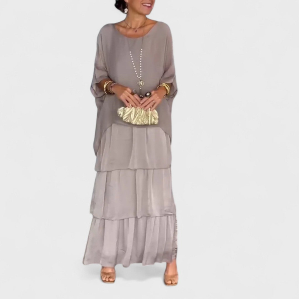 NORA | Elegancka sukienka z szyfonu w stylu boho