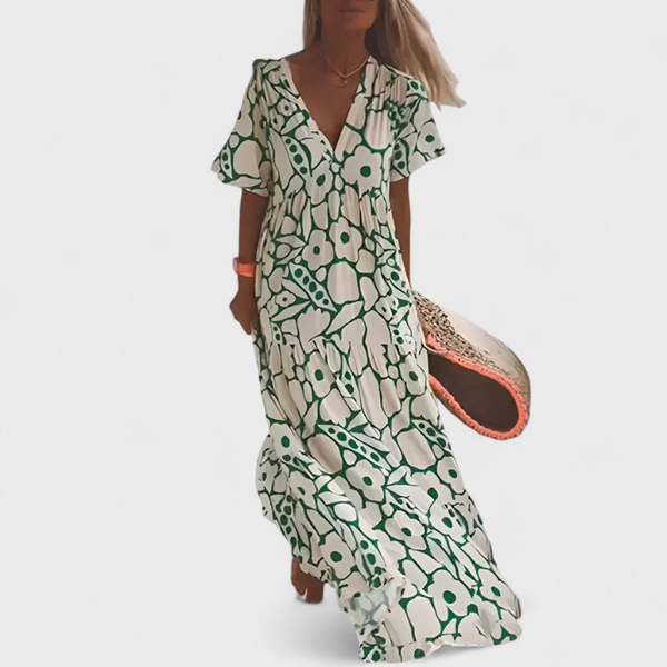 CHRYSTUS | Lekka Płynna Letnia Sukienka