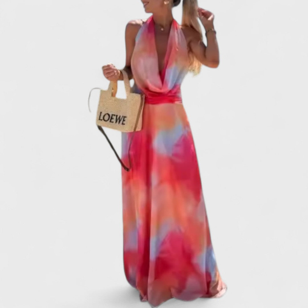 RIVIERA | Jasna letnia sukienka z odkrytymi ramionami