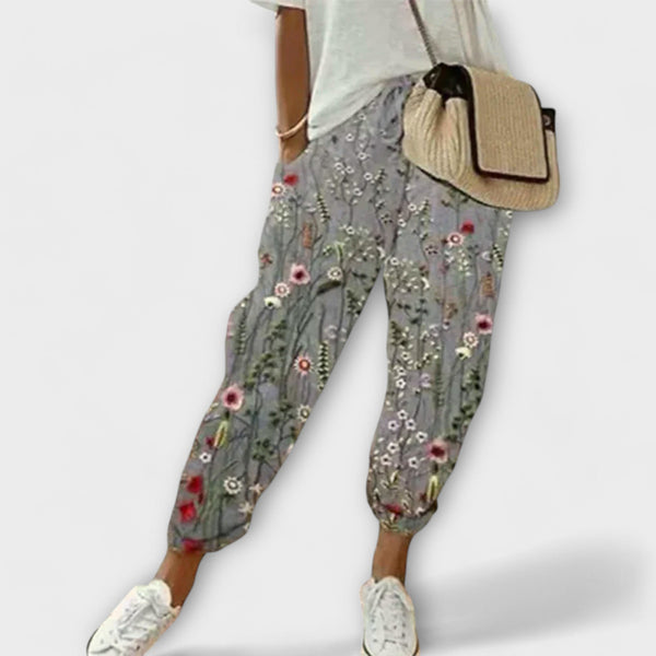 BURGA | Komfortowe Spodnie z Bawełny i Lnu