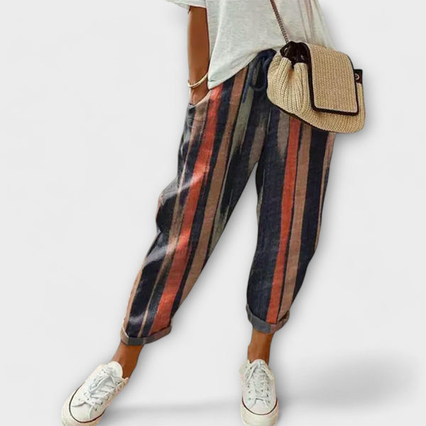 BURGA | Komfortowe Spodnie z Bawełny i Lnu