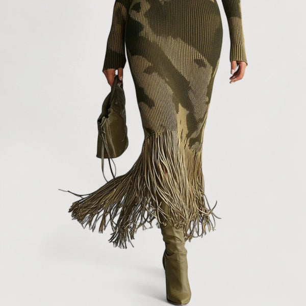 TALINA | Nowoczesna Sukienka Prążkowana