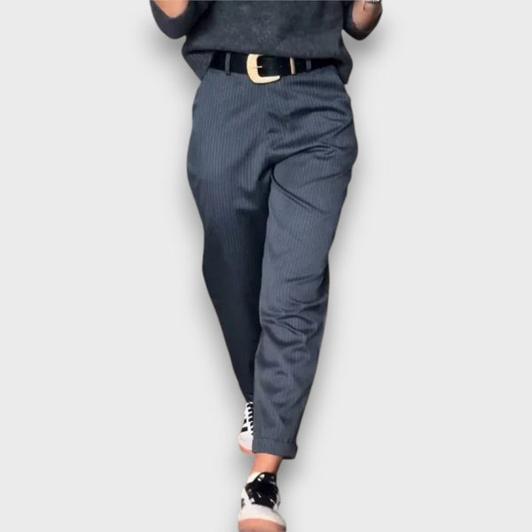 MARIVELLE | Klasyczne Eleganckie Czarne Spodnie